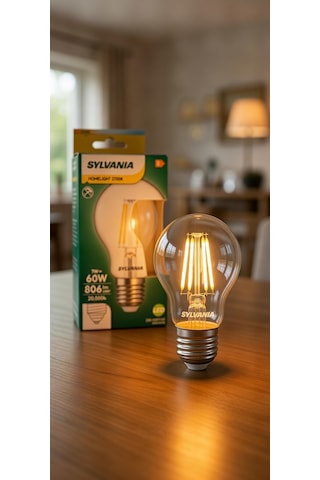 Sylvania 5 Adet Enerji Tasarruflu 7w E27 Filament Ampul Amber Işık Dekoratif