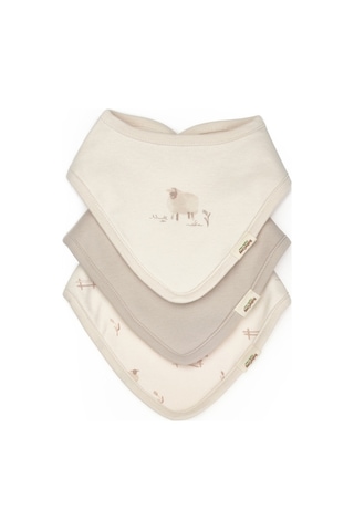 Babycosy Organic Wear Bebek 3'lü Fular,%100 Organik Pamuk,bebek Ve Yenidoğan Serisi Krem