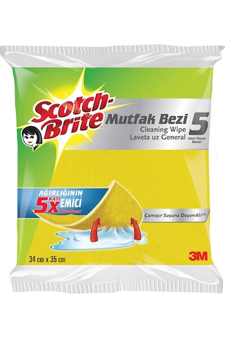 3m Scotch Brite Mutfak Bezi 5'li Renkli