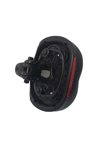 Bisiklet Yaylı Ve Silikon Sele Yumuşak Ve Rahat Bisiklet Koltuğu Siyah - Kırmızı - Beyaz