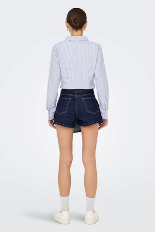 Only Kadın 100% Pamuk Regular Fit Şort Etek - 15357947 Mavi