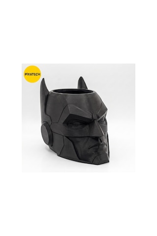 Batman Tasarımlı 3d Baskı Siyah Patlamış Mısır Kasesi Dekoratif Çerezlik