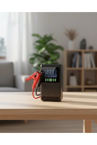 Mey İthalat Şarjlı Araç Akü Takviyeli Hava Pompası Powerbank Özellikli