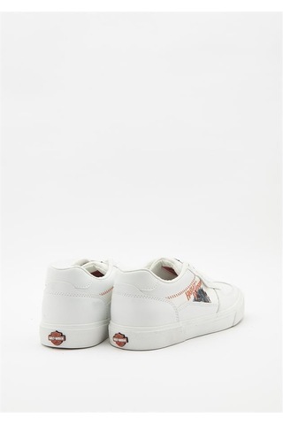 Harley Davidson 023m100380 Orlando White/tekstil Deri Erkek Sneaker 001