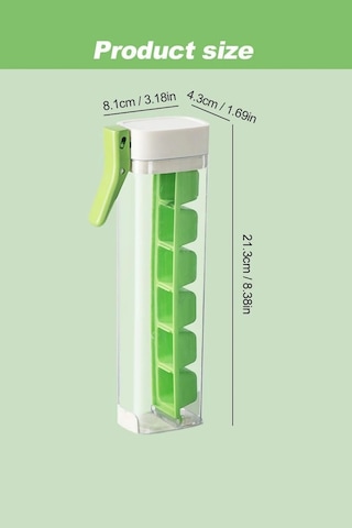 Tilbe Home Basmalı 6 Bölmeli Kare Buz Kalıbı Taşınabilir Buz Küpü Kalıbı Kare Buzluk Kokteyl Buz Kal Çok Renkli