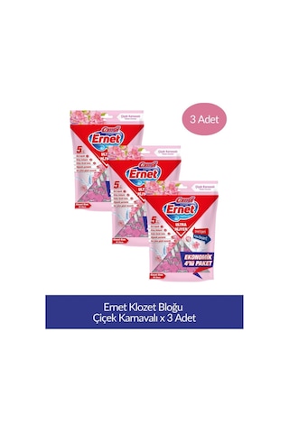 Klozet Bloğu Çiçek Karnavalı 4lü Paket X 3 Adet