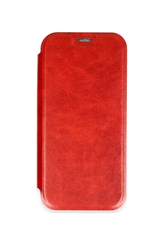 Apple iPhone Uyumlu Uyumlu 16 Pro Kılıf Flip Cover - Kırmızı