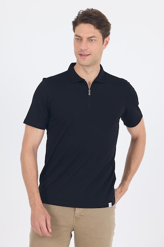 Siyah Kısa Kol Düz Suprem Polo Yaka Cepsiz Esnek Casual Slim Fit Tişört 1011250161 001 Siyah