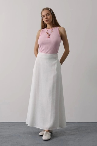 Keten Etek - Beyaz Beyaz
