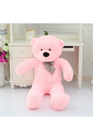 90 Cm Papyonlu Peluş Ayıcık - % 100 Yerli 001