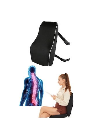 SimpleThePillow Visco Bel Yastığı Sırt Minderi Ortopedik Bel Minderi Yastık