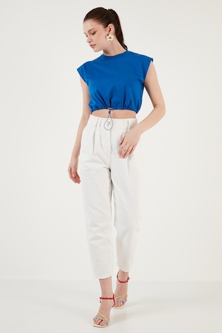 Lela Bisiklet Yaka % 100 Pamuk Crop Bayan T Shirt 5865587 Saks