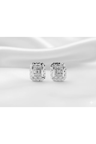 Ariş Pırlanta Baget Küpe N11.27