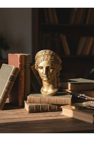 Ayrex Zeroxo Antik Yunan Heykeli Gold Dekoratif Mini Obje, Figür / Mitolojik Sanat Dokunuşlu Masaüstü Dekor Diğer