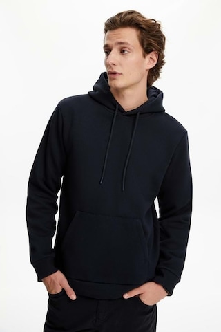 Mnk Baby & Kids Erkek Sweatshirt Pamuklu Standart Fit Normal Kesim İçi Polarlı 2 İplik Kapüşonlu Siyah