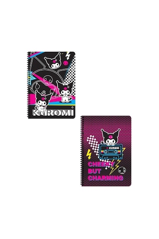 Keskin Color Kuromi A4 80 Yaprak Karton Kapak Defter 2 Li Set 3