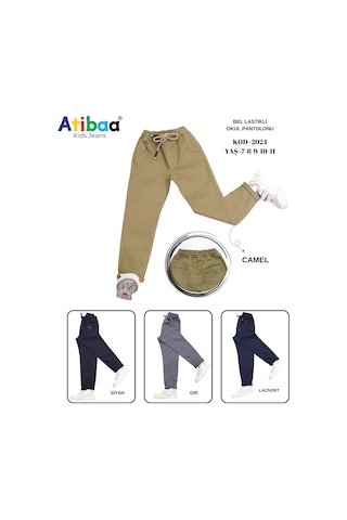 Bulutteks Atiba Okul Keten Pantolon Unisex Siyah Kıyafetleri Üniforması Çocuk Genç