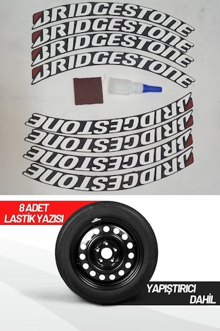 Bridgestone Motosiklet Ve Otomobil Araç 3d Oto Lastik Yazısı Sticker Arma 8 Adet Bridgestone Motosiklet Ve Otomobil Araç 3d Oto Lastik Yazısı Sticker Arma 8 Adet