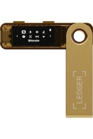 Ledger Nano S Plus Altın Kripto Donanım Cüzdanı Çok Renkli