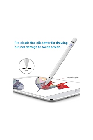 Dokunmatik Şarjlı Tablet Kalem Stylus iPad Uyumlu Samsung Çizim