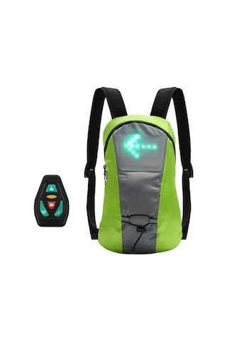 Createtech Kablosuz Usb Dönüş Sinyali, Şarj Edilebilir Led İşaretleyici, Sırt Çantası Bağlantısı Sarı