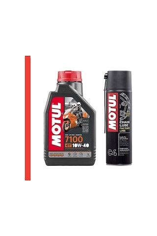 Motul C4 Zincir Yağlama Spreyi 400 ML +7100 10W-40 4t Motor Yağı