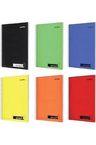 Çınar Im Smart A4 40 Yaprak Plastik Kapak Spiralli Defter 2 Çizgili+2 Kareli