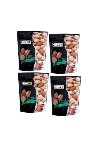 Yerli Premium Özel Kavrulmuş Lüks Karışık Kuruyemiş 4 Adet X 150 Gr 150 G
