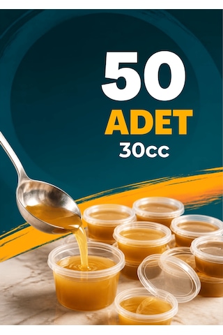 50 Adet 30 Ml Sızdırmaz Mini Saklama Kabı Sosluk Buzluk Kabı Mıt1361 Şeffaf