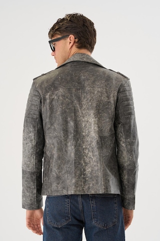 Ryder Gri Erkek Deri Mont Gri