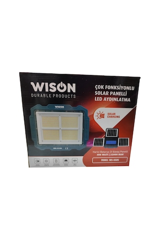 Wıson Ws-5585 Çok Fonksiyonlu 3 Solar Panelli 400w Spot Aydınlatma 98954906
