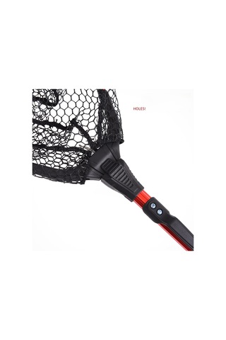 Mufunye Leo Aluminyum Alyuminyum Üçgen Katlanabilir Fly Fishing Av Ağı - Kırmızı Oksitli, Hafif Ve Dayanıklı, Kolay Taşınabilir Av Enstrümanı