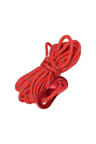 Lemestar Alüminyum Alloy Çelik Tenteği Kord Takımı, 6 Adet 4m Polipropilen Teli İle Depolama Çantası, Işık Yansıtan, Çadır Ve Kanopi Kurulumu İçin Dayanıklı Aksesuar Kırmızı Kırmızı