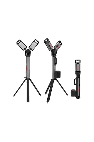 Kress Kuf09.9 20volt 2000/4500 Lümen Profesyonel Kule Tipi Teleskopik Katlanabilir Led Projektör Ak Çok Renkli