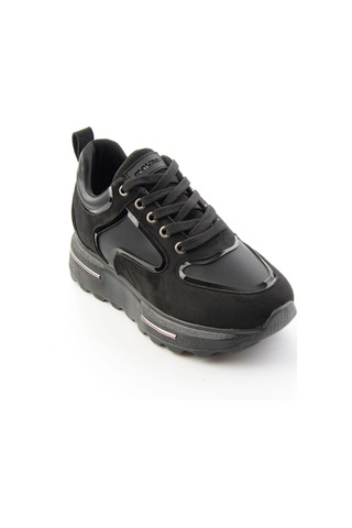 Bambi Siyah Siyah Süet Kadın Sneaker K01313003072