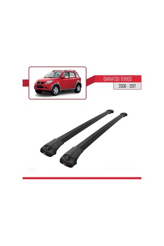Daihatsu Terios 2006-2017 Arası İle Uyumlu Ace-1 Ara Atkı Tavan Barı Siyah