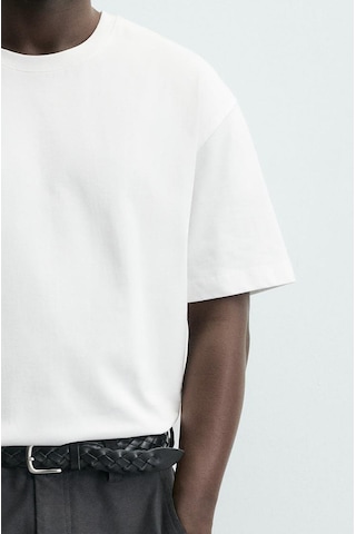 King Brich Oversize Kalıp Basic Tişört Beyaz