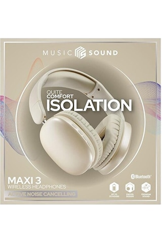 Cellularline Music Sound Maxi 3 ANC Bluetooth 5.3 Kulak Üstü Kulaklık