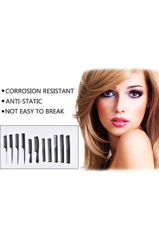 Yifomall Profesyonel Saç Tarakı - Anti Statik Karbon Fiber, Ergonomik Tutuşlu, Dayanıklı Kuaför Tarağı