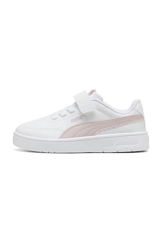 Puma Court Classic Clean Ac+ P Beyaz Kız Çocuk Sneaker 000000000102714994 Beyaz-pembe