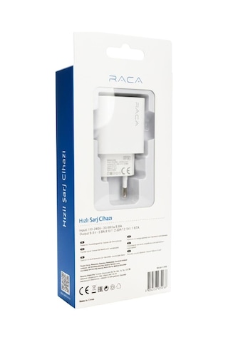 Raca U199 Pd 20 Watt Type-c Hızlı Şarj Adaptörü Cihazı Type-c Pd 3.0