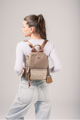 Ççs Kadın Sırt Çantası Ccs18027 Bej-vizon Bej-vizon Bej - Vizon