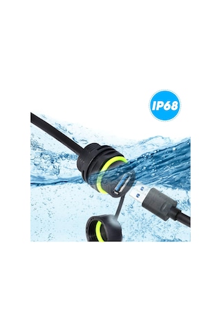 Erkek - Dişi Ip68 Su Geçirmez Rj45 Konnektör