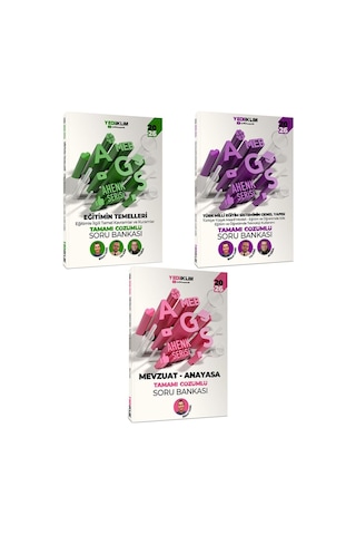 Yediiklim 2026 Meb Ags Ahenk Serisi Eğitimin Temelleri-eğitim Sisteminin Genel Yapısı-mevzuat Anayasa Tamamı Çözümlü Soru Bankası Seti 3 Kitap