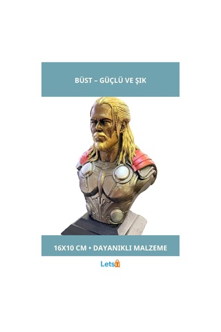 Marvel Thor Büst 16x10 Cm Detaylı Figür 1 Adet