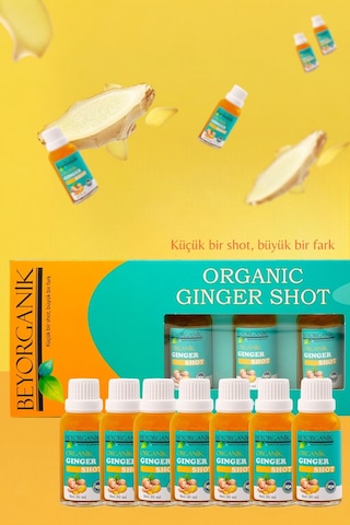 Beyorganik Organik Ginger Shot Cam 7 x 30 ML