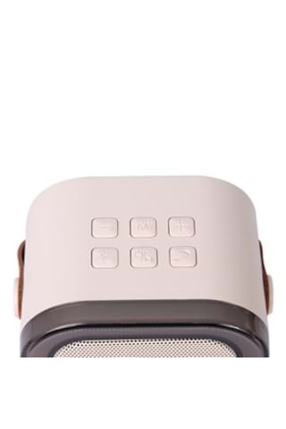 Mikado Md-27bt Naos Krem Usb+tf+bluetooth Destekli Wireless Karaoke Mikrofonlu 5w 800mah Taşınabilir Speaker