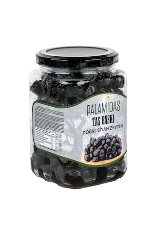 Taş Baskı Doğal Siyah Zeytin 400 Gr Cam Kavanoz