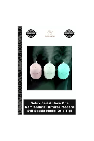 Delux Serisi Hava Oda Nemlendirici Difüzör Modern Stil Sessiz Model Ofis Tipi