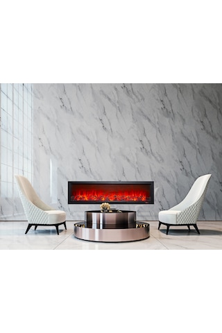 Alaz Efekt Elektrikli Şömine Wifi Ses Efektli 180 Cm 1800 W Yerli Üretim
